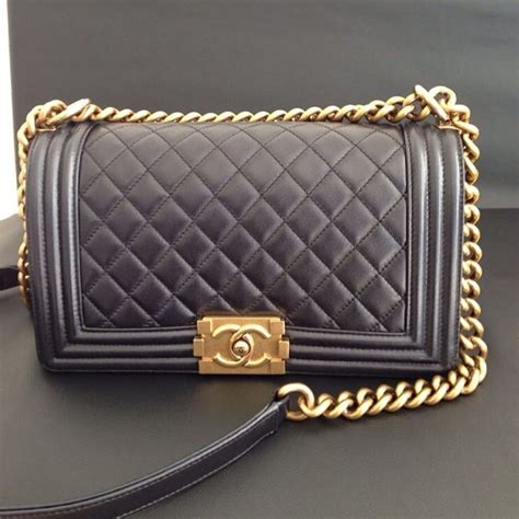 chanel small boy bag with gold hardware|BOY CHANEL .